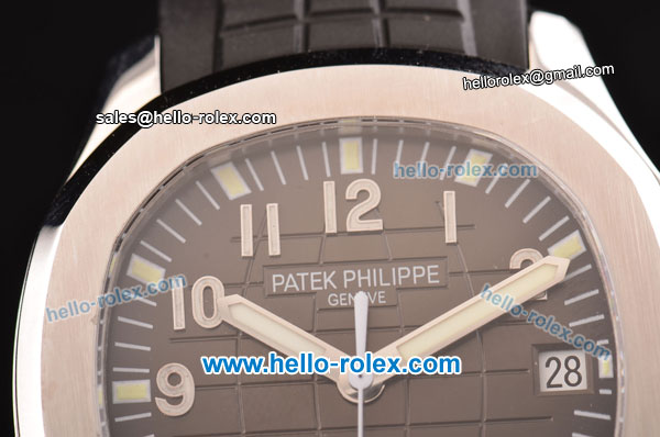 Patek Philippe Aquanaut 4813 Automatic Steel Case with Chocolate Dial and Black Rubber Strap - Click Image to Close